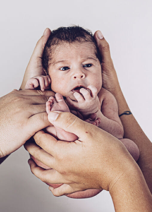 Reportaje de fotos de recien nacidos (Newborn) en estudio